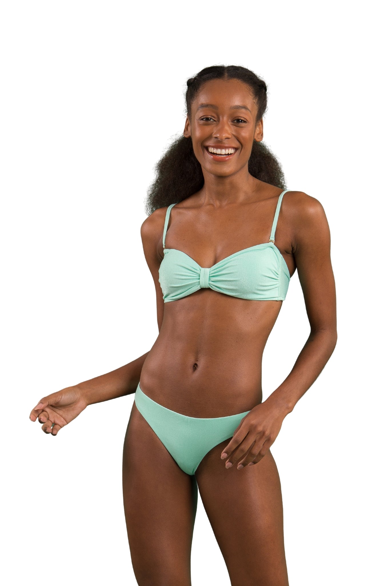 Image 04: Rio De Sol Set Set Malibu-Menta Bandeau-Duo Essential