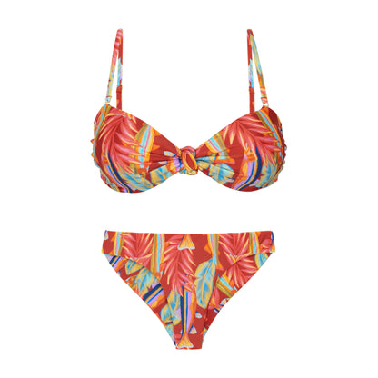 Product Front: Rio De Sol Set Set Sea-Bloom Bandeau-Joy Nice