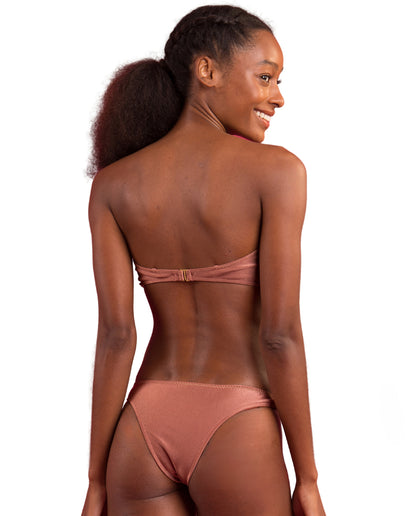 Image 07: Rio De Sol Set Set Shimmer-Copper Bandeau-Joy Essential