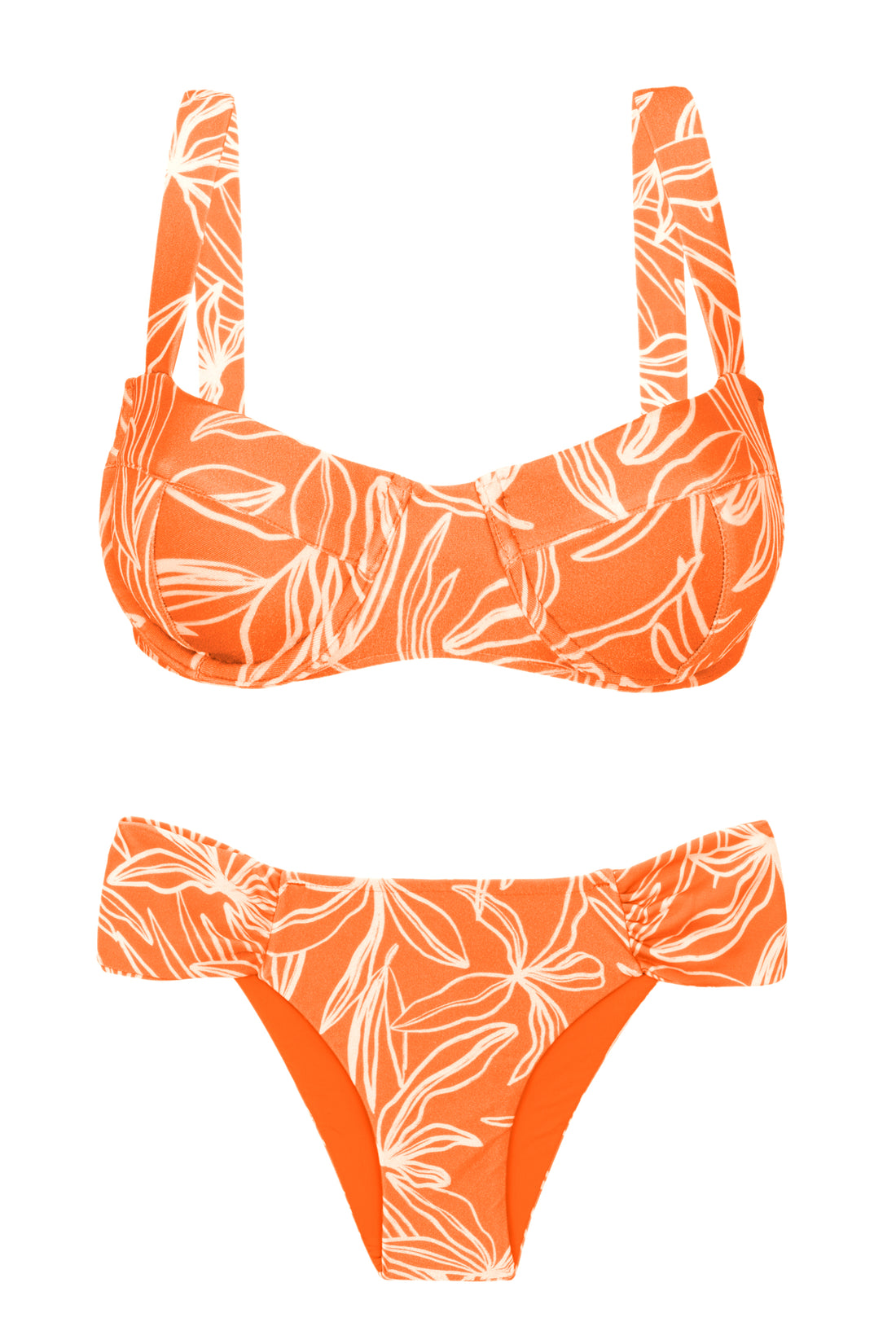 Product Front: Rio De Sol Set Set Trail-Orange Amelia Baobi