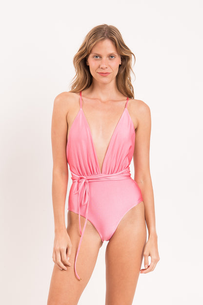 Model Front: Rio De Sol One-Piece Shimmer-Confetti New Vegas