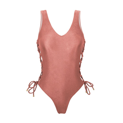 Product Front: Rio De Sol One-Piece Shimmer-Copper Zoe