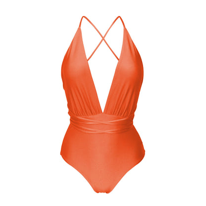 Product Front: Rio De Sol One-Piece Shimmer-Paprica New Vegas