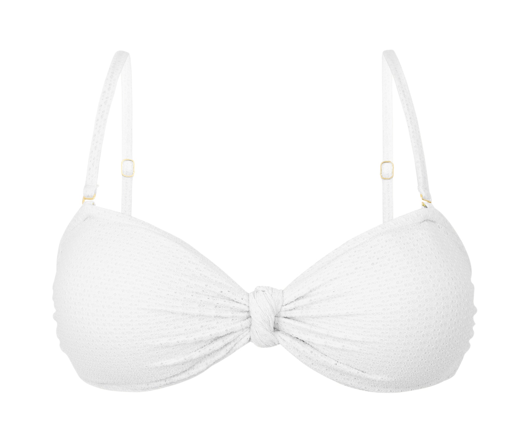 Product Front: Rio De Sol Top Top Bora-White Bandeau-Joy