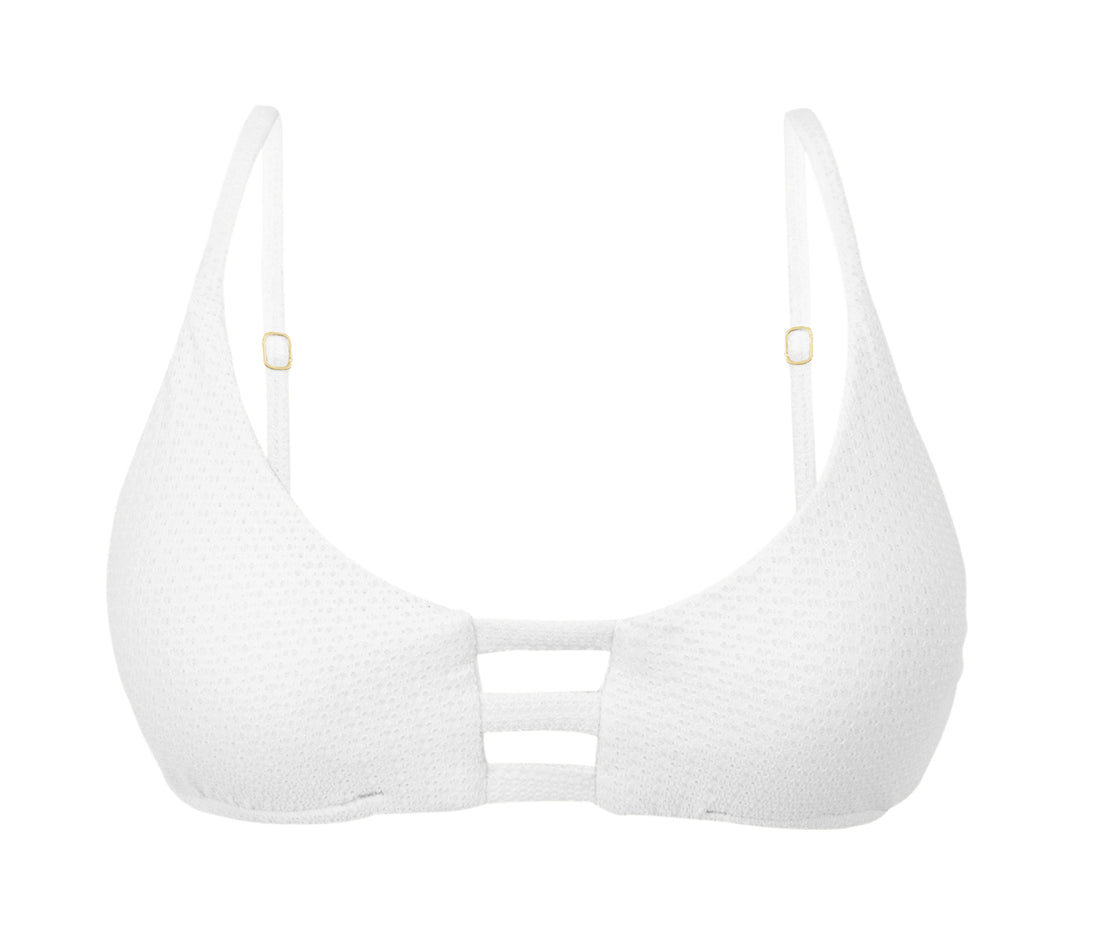 Product Front: Rio De Sol Top Top Bora-White Bra-Trio