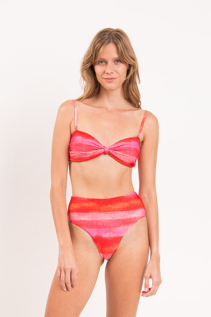 Model Front: Rio De Sol Top Top Cher Bandeau-Joy
