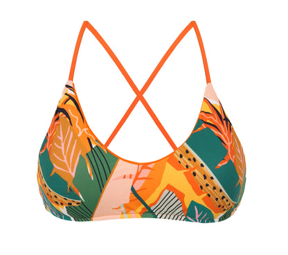 Product Front: Rio De Sol Top Top El-Arco Bralette-Orange