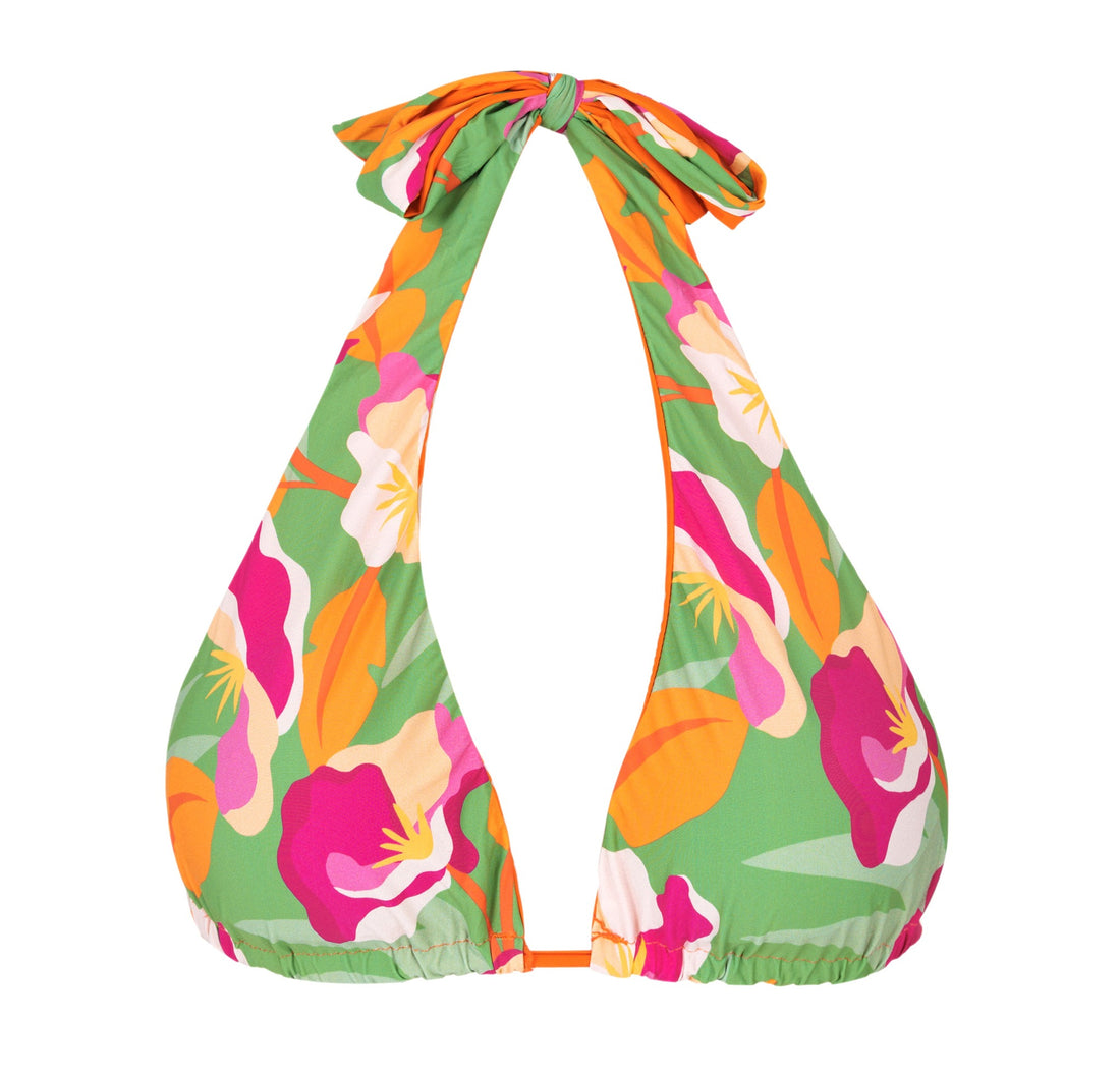Product Front: Rio De Sol Top Top Green-Bloom Halter-Double