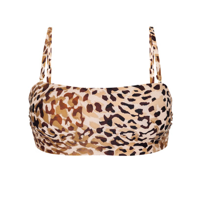 Product Front: Rio De Sol Top Top Leopard Bandeau-Reto