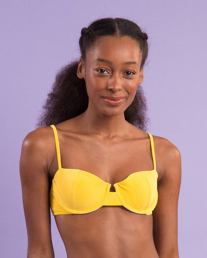 Image 10: Rio De Sol Top Top Malibu-Yellow Balconet