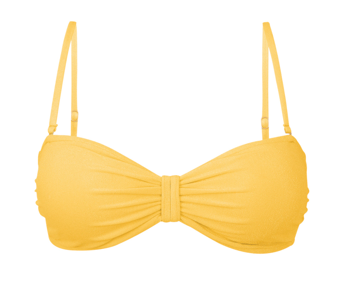 Product Front: Rio De Sol Top Top Malibu-Yellow Bandeau-Duo