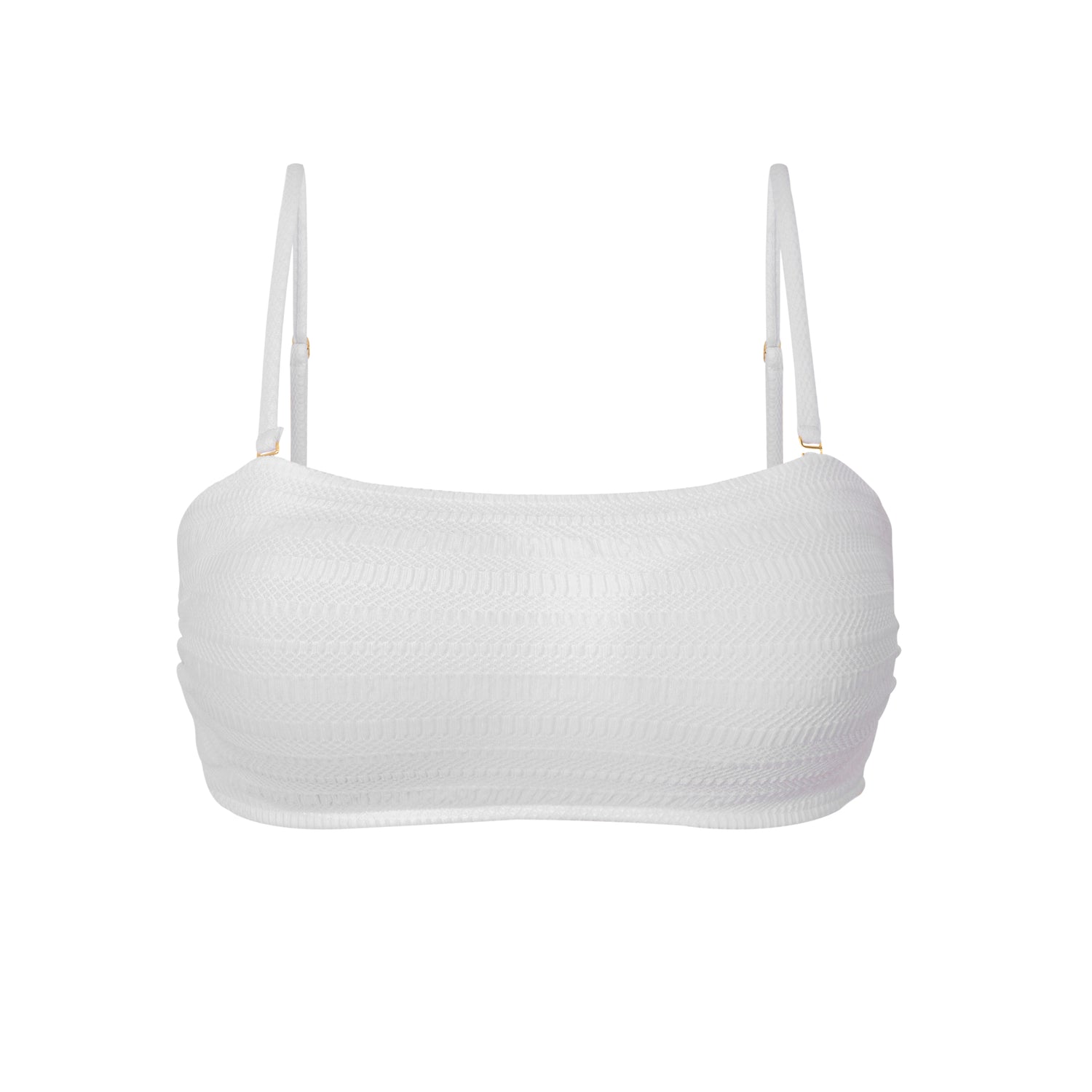 Product Front: Rio De Sol Top Top Memphis-White Bandeau-Reto