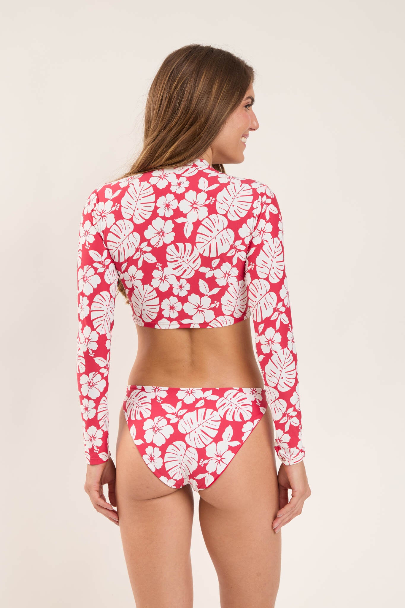 Model Back: Rio De Sol Top Top Pua-Hibiscus Reef