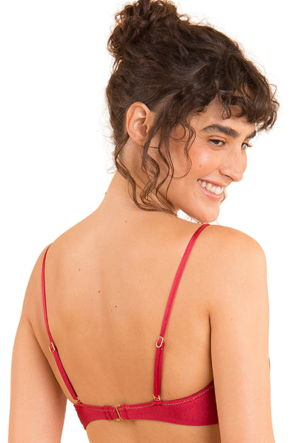 Image 07: Rio De Sol Top Top Shimmer-Divino Bandeau-Joy