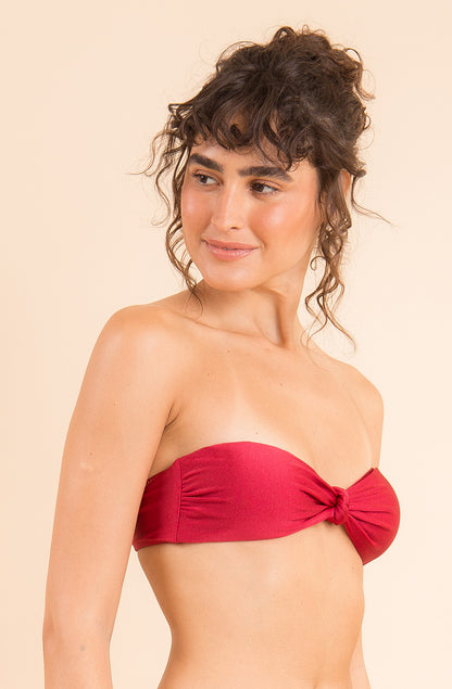 Image 08: Rio De Sol Top Top Shimmer-Divino Bandeau-Joy