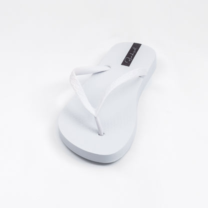 Image 05: Rio De Sol Flip-Flop White Slim