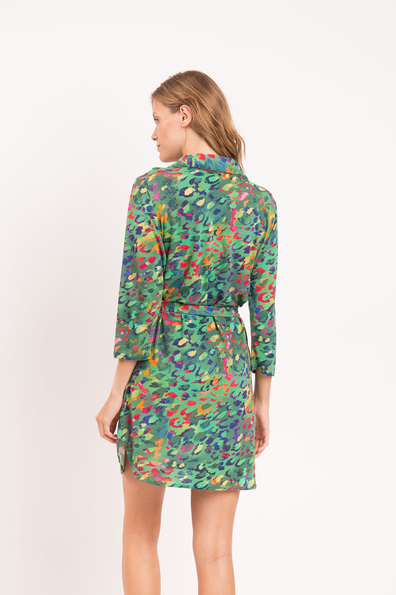 Model Back: Rio De Sol Shirtdress Wilds Chemise