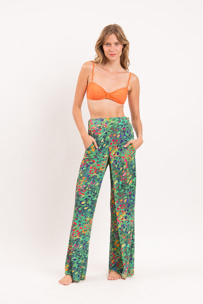 Model Front: Rio De Sol Beach Trousers Wilds Wide Pants