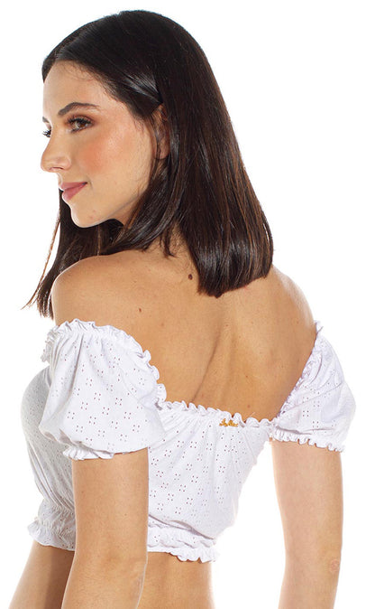 Top Ciganinha Laise Branco