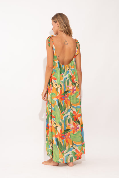 Tropical Long Dress Chiara