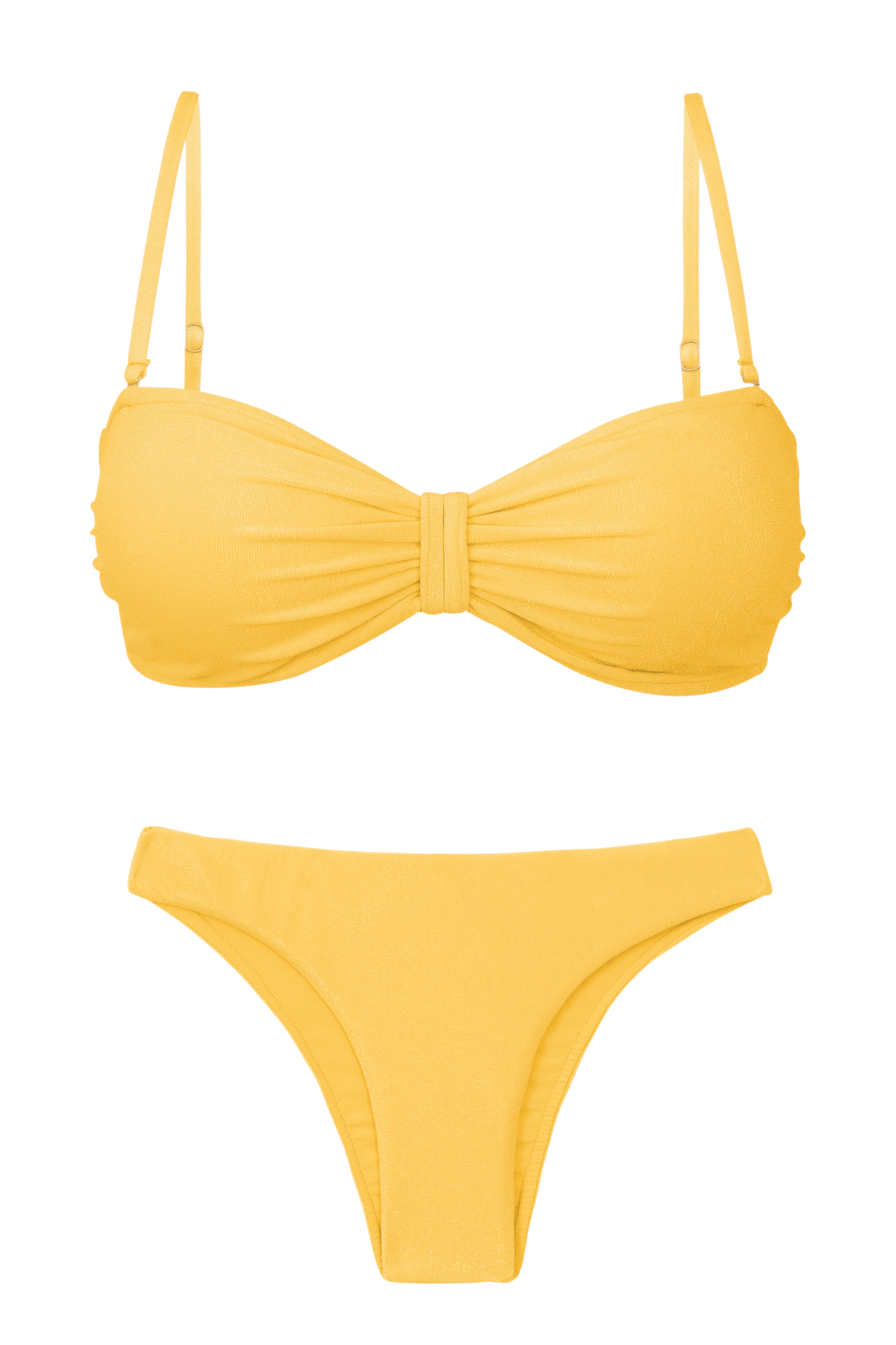 Set Malibu-Yellow Bandeau-Duo Essential