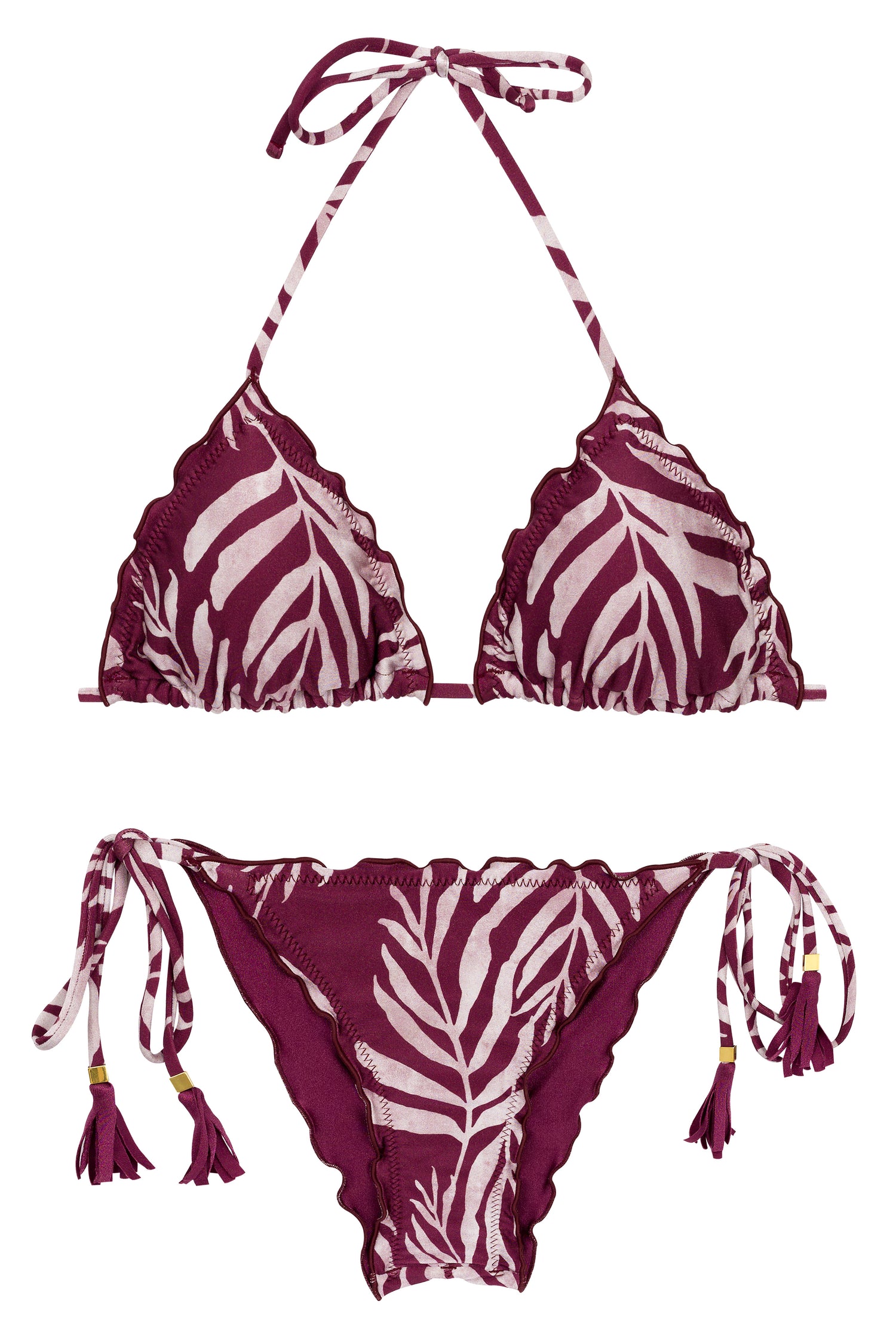 Set Palms-Vine Tri Frufru