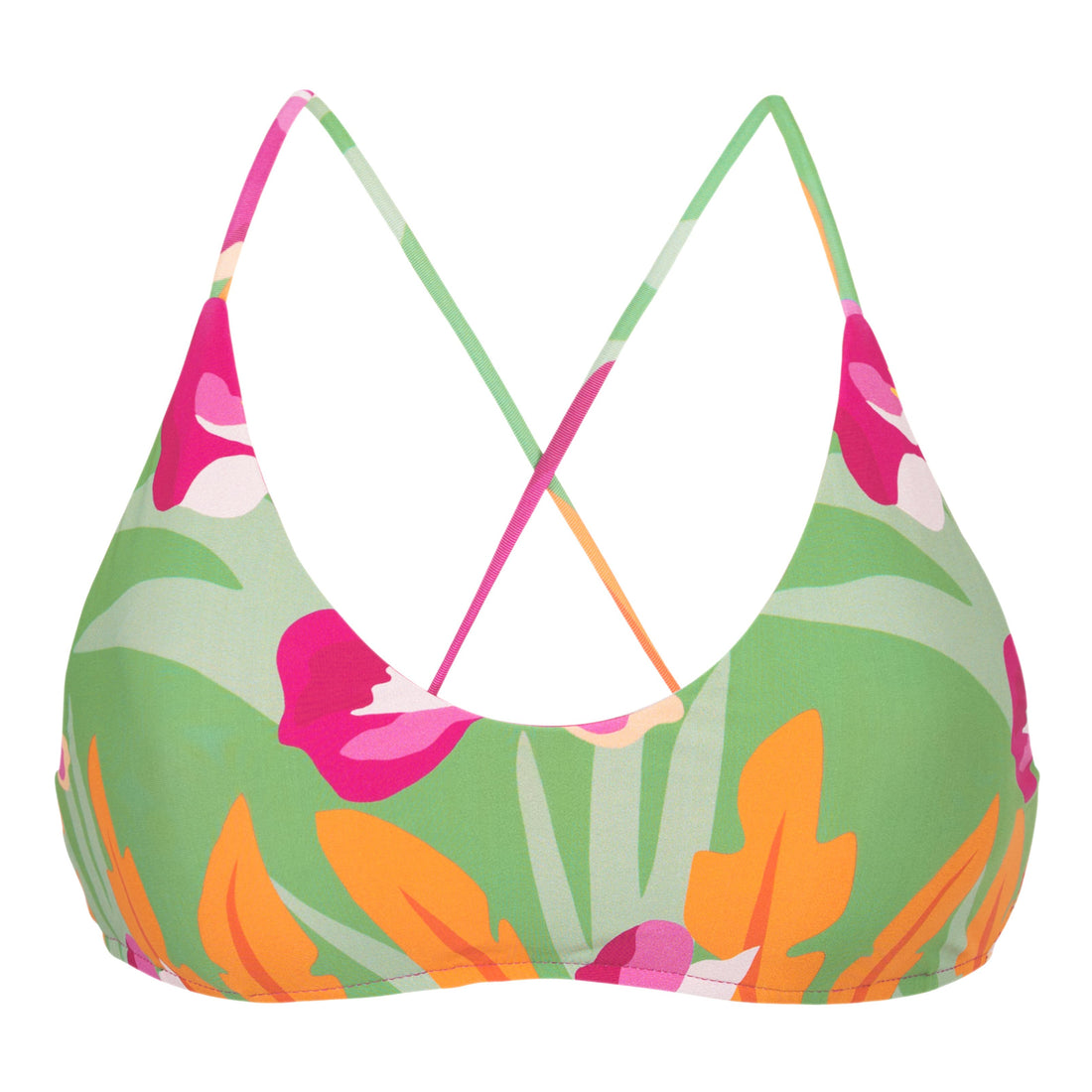 Top Green-Bloom Bralette